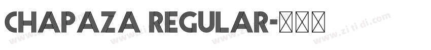 Chapaza Regular字体转换